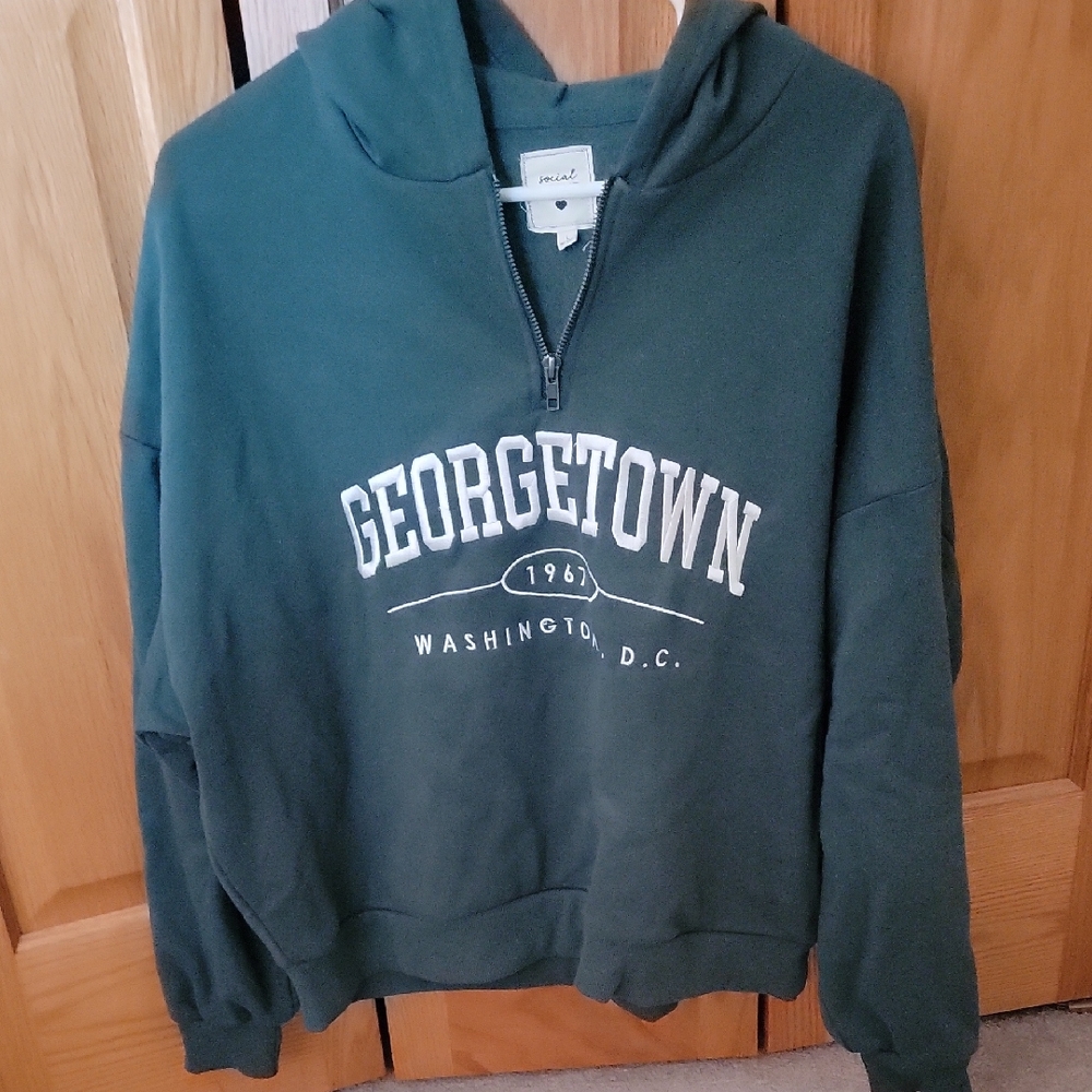 Green Georgetown Hoodie